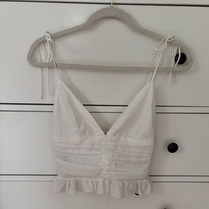 White blouse tank